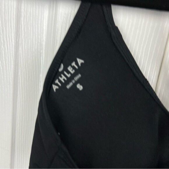 Athleta Hang Loose Tankini Top Black Size S, Swim Surf Paddle Beach Board - Picture 8 of 9